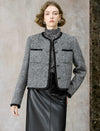 Tweed Wool-Blend Cropped Jacket