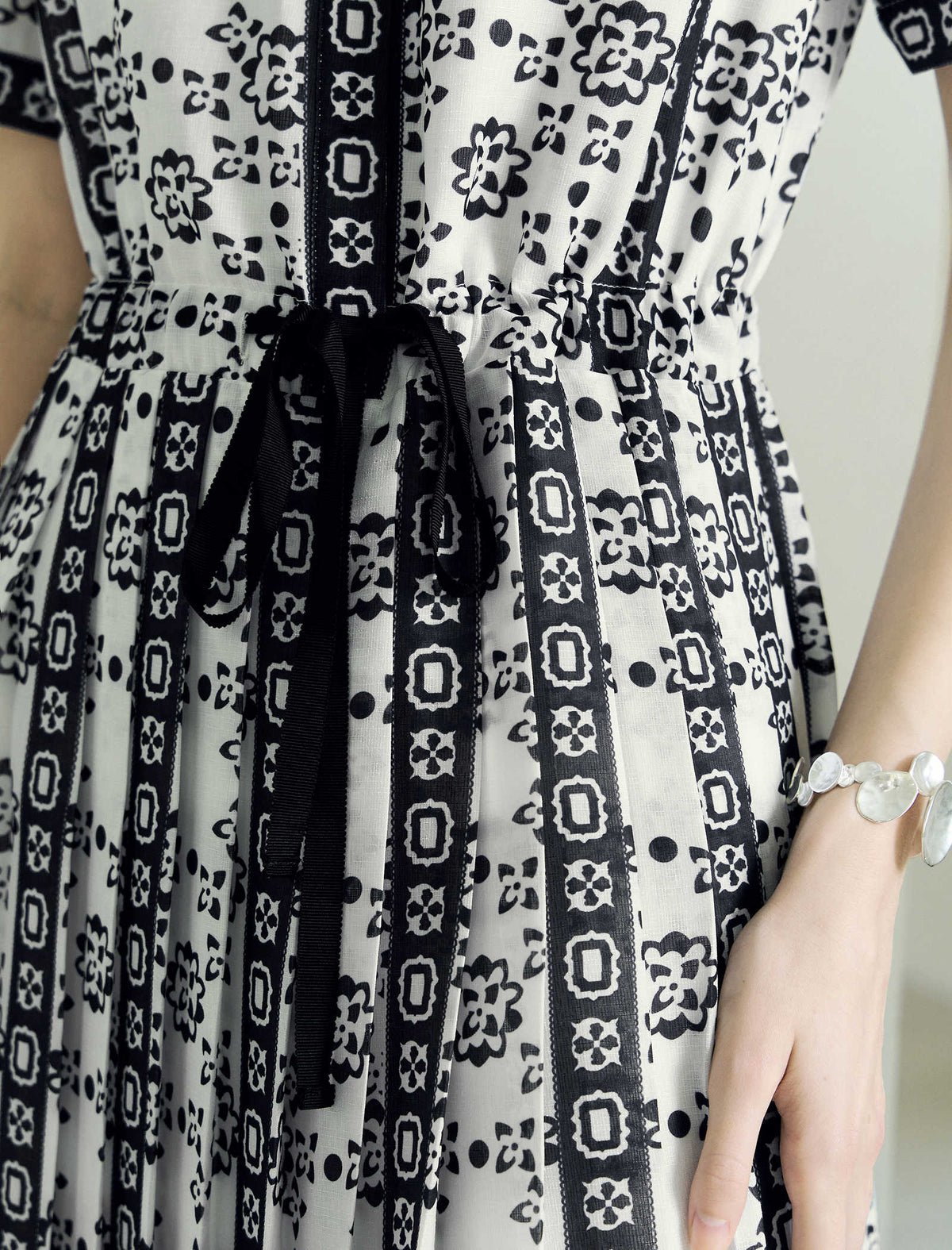 Retro Boho Printed Midi Dress