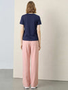 Drawstring Wide‑Leg Casual Pants