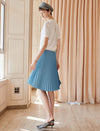 Elegant Pleated A-Line Skirt