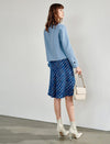 100% Wool Button-Front Cropped Jacket