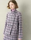 Tweed Plaid Wool-Blend Jacket