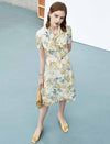 Floral Silk Dress