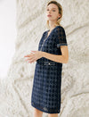 V-Neck Lace Short Sleeve Dress