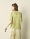 Crochet Short Sleeve Knit Top