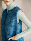 Wool Blend Textured Sleeveless Shift Dress