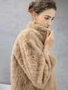 Embossed Stand-Collar Toggle Cropped Jacket