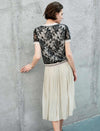 Minimal Pleated A-Line Skirt