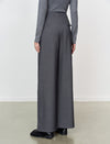 High Waist Wide‑Leg Long Trousers