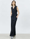 Wide-leg casual trousers