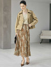 Collared Button Front Long Sleeve Jacket