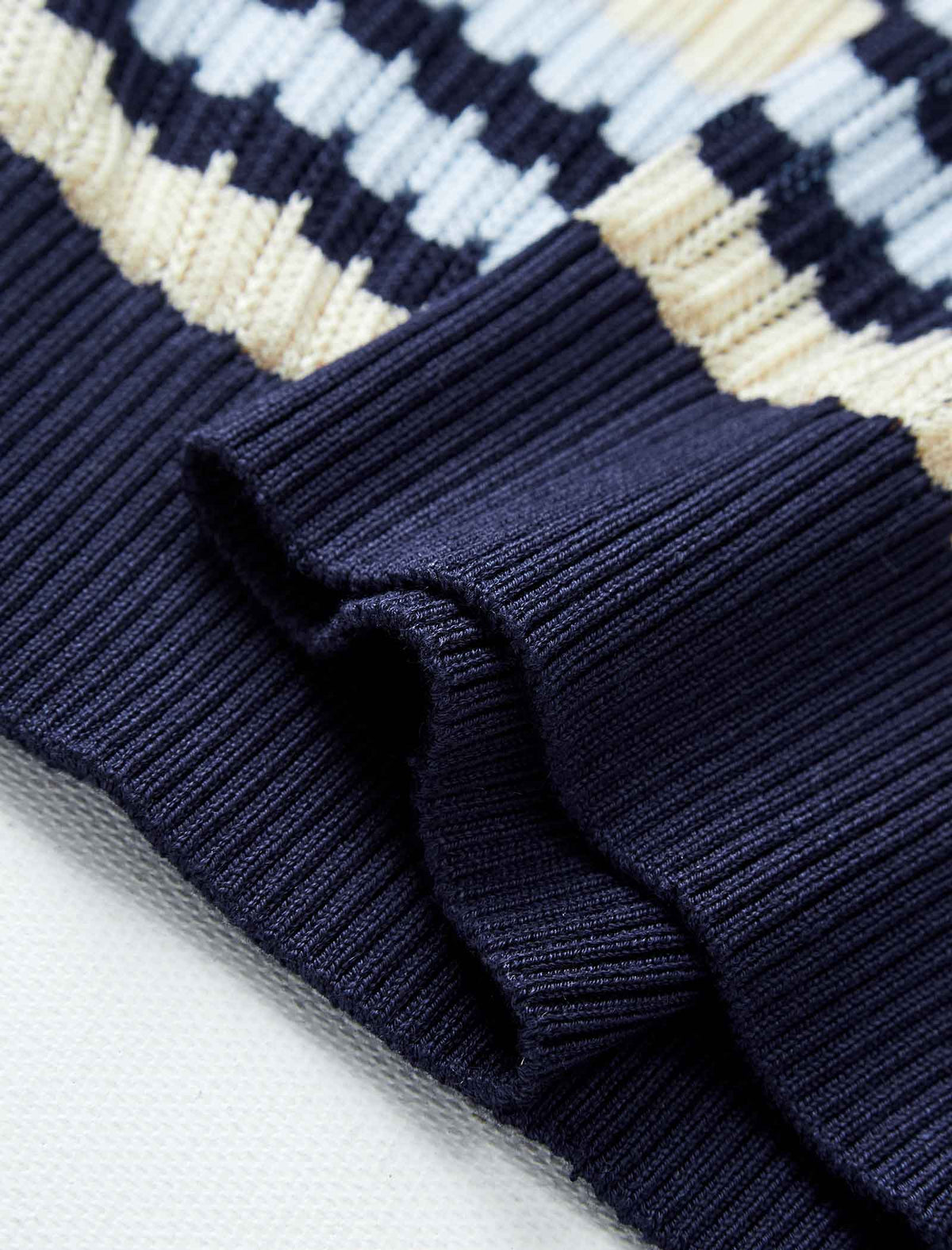 Tencel Striped Short-Sleeve Knit Top