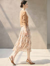 100% Wool Round Neck Button Long Sleeve Cardigan