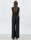 Wide-leg casual trousers