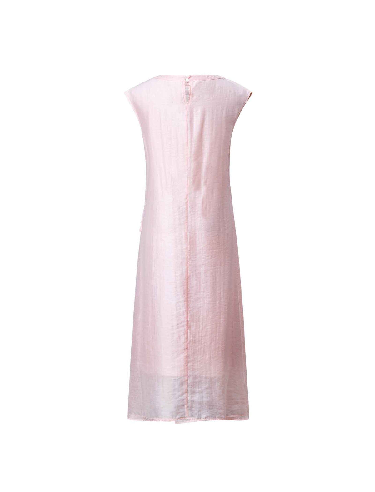 Tencel Linen Blend Belted Midi Dress