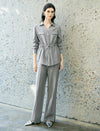 Tencel-Wool Blend Wide Leg Pants