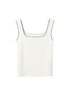 Square‑Neck Knit Tank Top