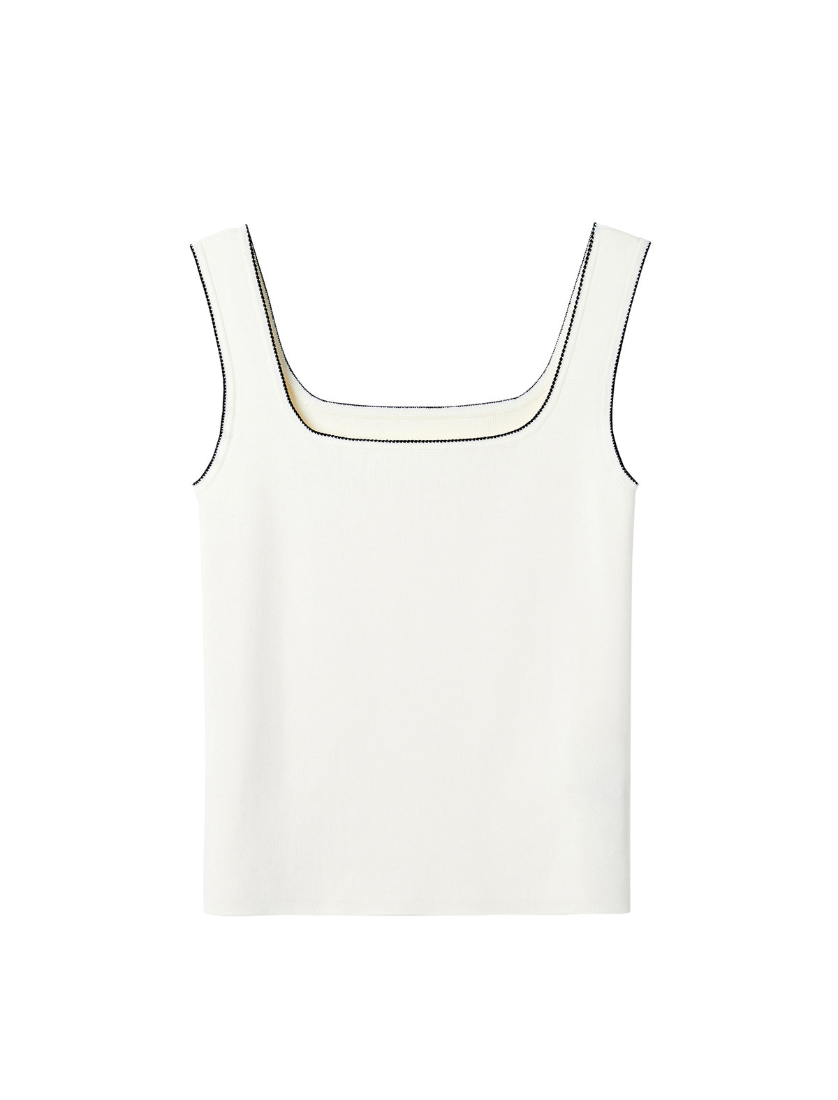 Square‑Neck Knit Tank Top