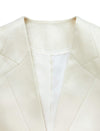 The Essential Cream Blazer | Single-Breasted Tailored Fit