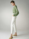 Chiffon Polka Dot Lantern Sleeve Blouse