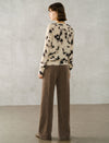 Crewneck Relaxed Sweater with Ribbed Hem
