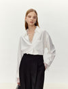 Lace Detail V-Neck Blouse