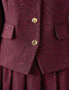 Burgundy Sequin Two‑Piece Set