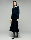 High-Waist Fluid Mermaid Midi Skirt