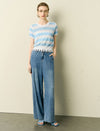 Light Wash Straight-Leg Jeans