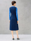Wool Blend Button Front Sleeveless Midi Dress