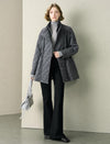 Quilted Polka Dot Padded Coat