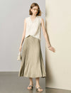 Cream Lace V-Neck Sleeveless Top