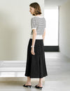 Classic Striped Short Sleeve Knit Top