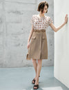 Belted Midi Skirt