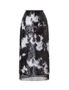 Tie-Dye Sequin Midi Skirt