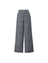 Wool Blend High-Waist Pocket Flare Pants