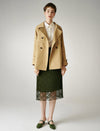 Long Sleeve Double-Breasted Relaxed Trench Coat