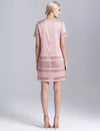 Color-Block Short Sleeve Dress