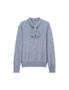 Wool and Mulberry Silk Blend Pearl-Bow Crewneck Sweater