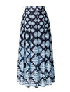 Geometric Floral Print Midi Skirt