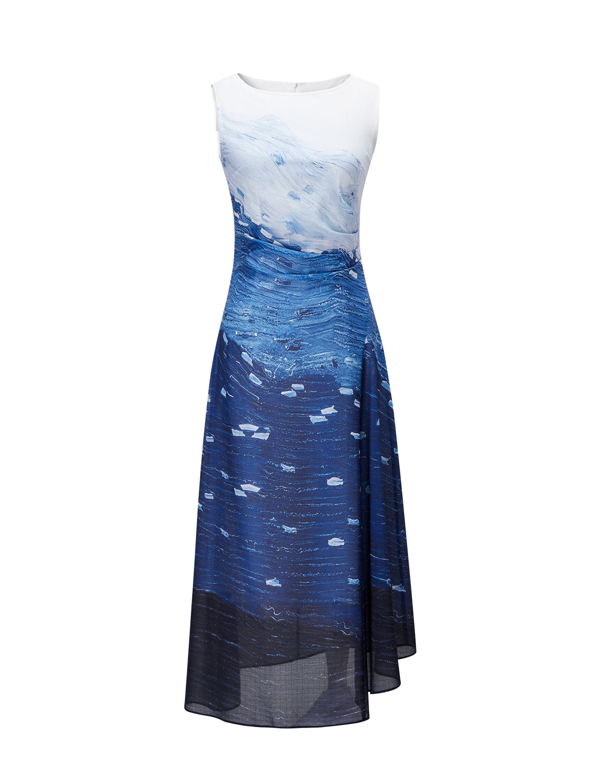 The Starry Night Sleeveless Midi Dress