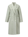 Light Green Wool Silk Blend Coat