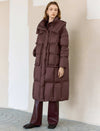 Removable Hooded Long Down Coat