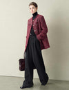 Burgundy Tweed Jacket