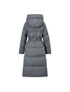 Belted Quilted Zip-Front Long Puffer Coat