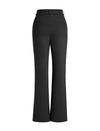Black Slim Bootcut Close-Fit Ankle-Length Trousers