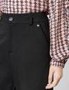 High-Rise Ankle Straight-Leg Stretch Dress Pants