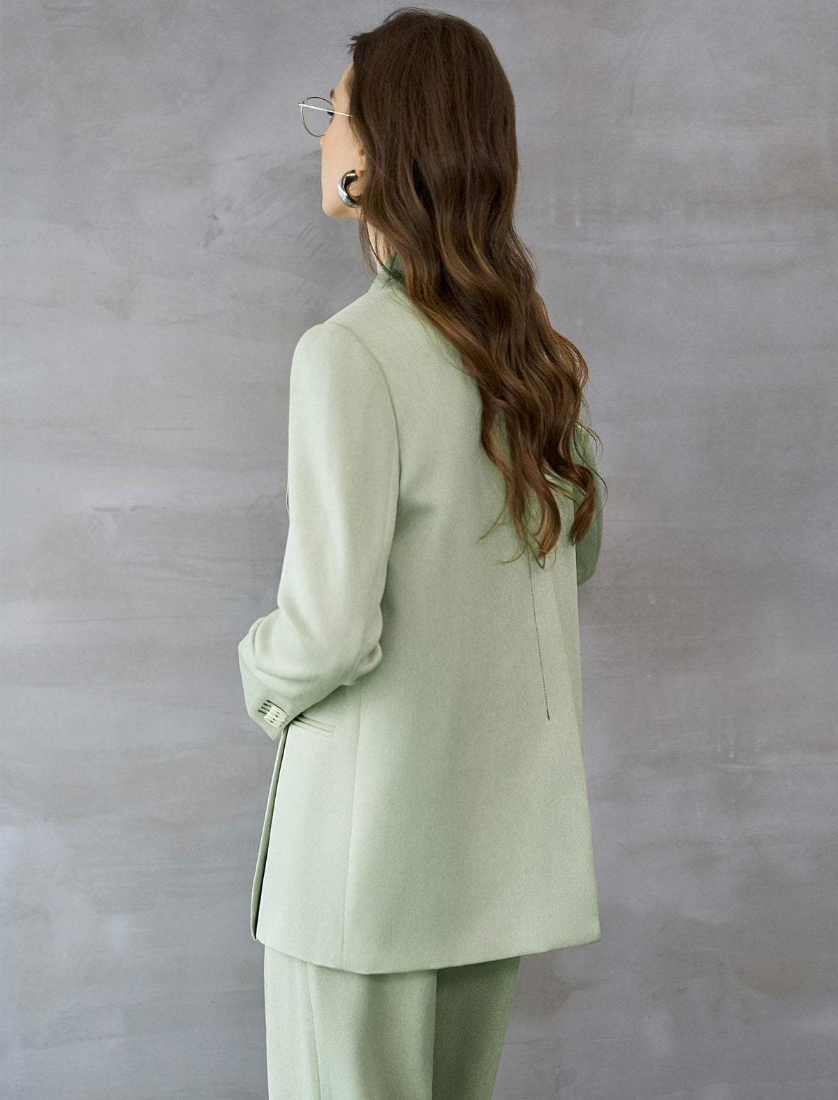 Sage Green Tailored Blazer