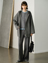 Mock‑Two‑Piece Color‑Block Knit Cardigan