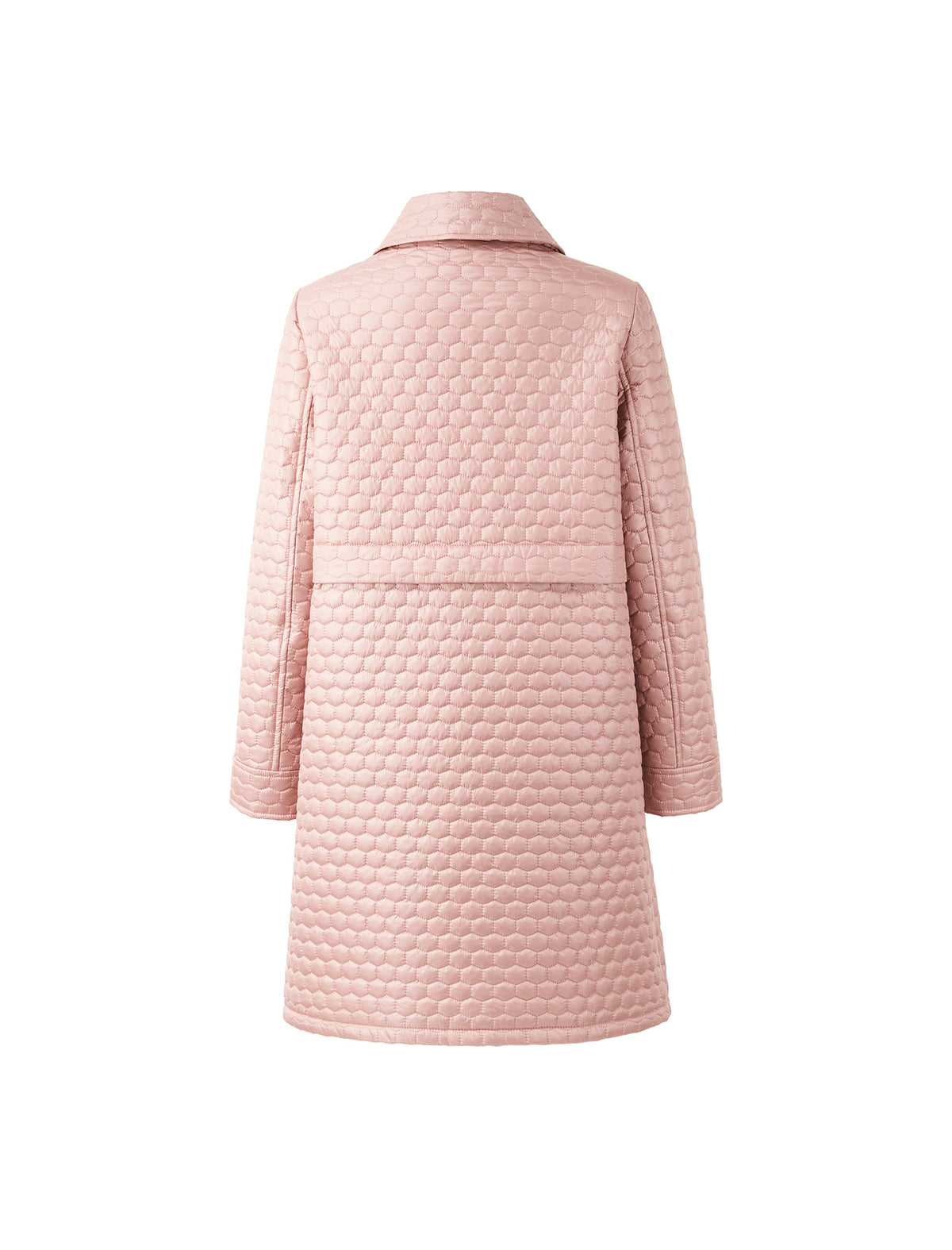 Collared Button-Front Padded Coat
